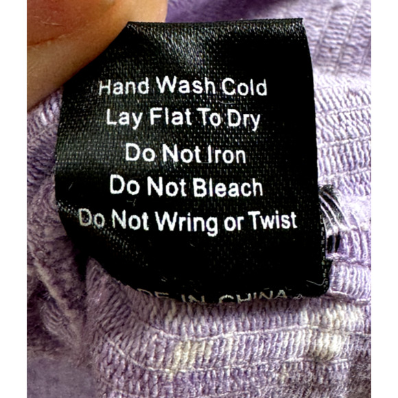 POL Lavender Pastel Goth Unique Modern Cowgirl Country Corduroy Trucker Jacket S - Picture 4 of 6